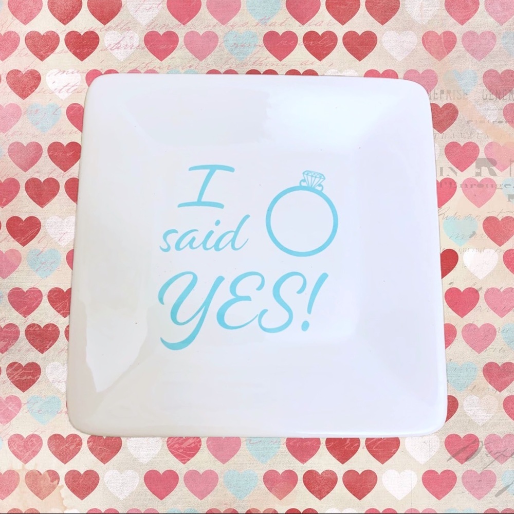 I SAID YES TRINKET TRAY